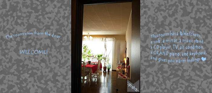 ドアを開けた時のイメージです。